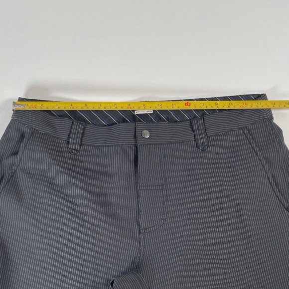 Lululemon Pinstripe Classic Fit Trousers Wet Dry Warm Men's Pants 36 - Picture 11 of 16